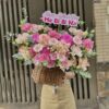 Giỏ hoa tươi - Đong Đầy Hạnh Phúc - GH02 3 Giỏ Hoa Tươi Đong Đầy Hạnh Phúc GH02