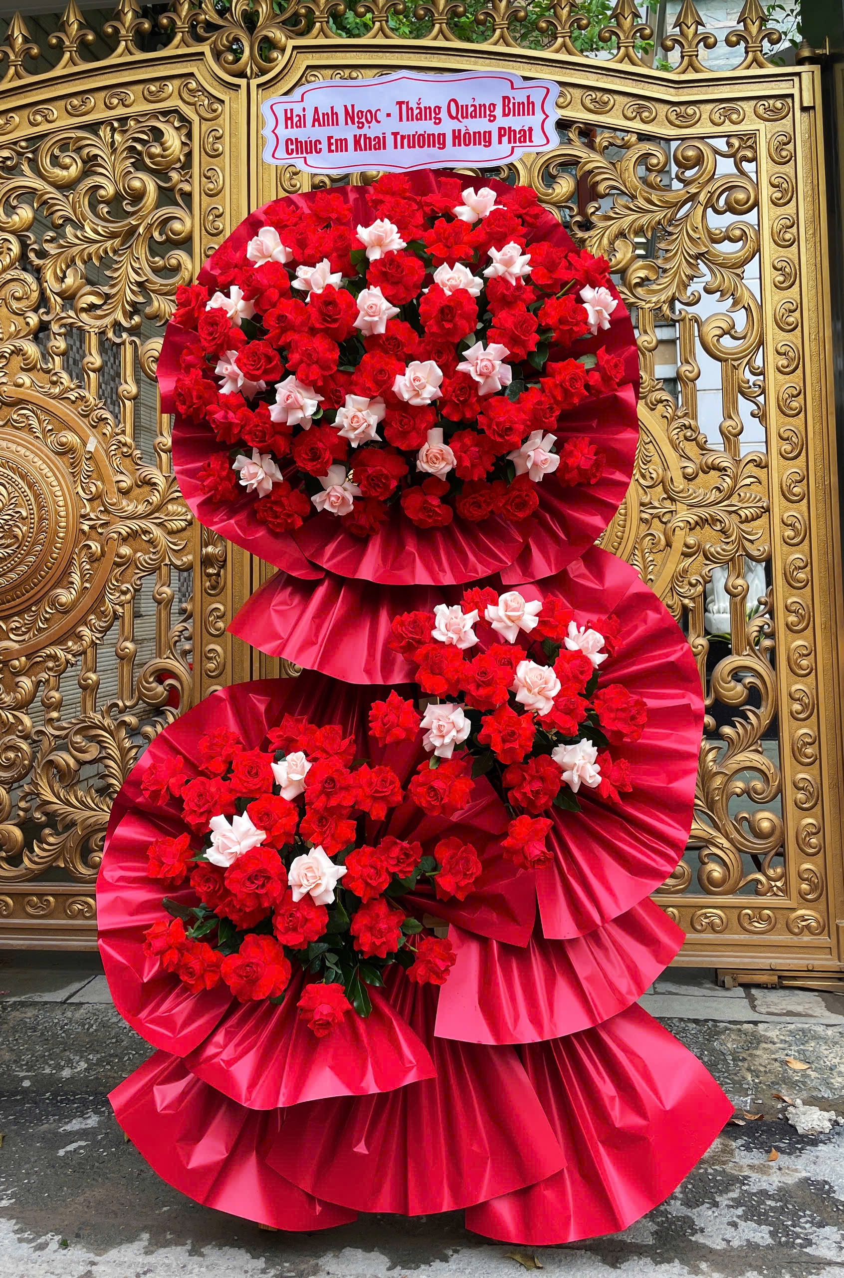 Kệ Hoa Chúc Mừng   Thịnh Vượng Prosperity   KT01